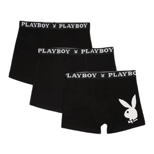 Набір з 3 труси-боксери Playboy ANNYA PLAYBOY BOXERSHORT чорний Чол XL