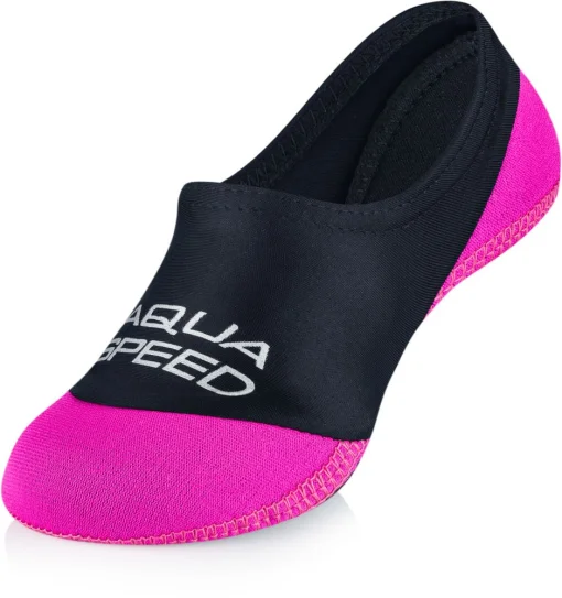 Шкарпетки для басейну Aqua Speed NEO SOCKS 7380 чорний, малиновий Діт 28-29