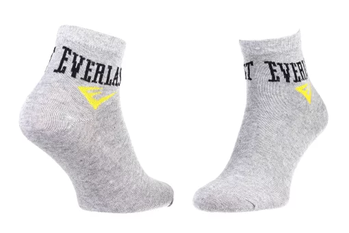 Шкарпетки Everlast QUARTER SOCKS 3 PAIR сірий Уні 35-40