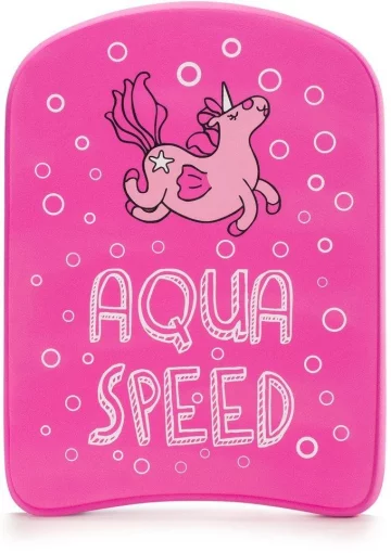 Дошка для плавання Aqua Speed KIDDIE Kickboard Unicorn 6896 рожевий Діт 31x23x2,4cм