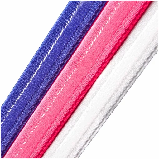Пов'язки на голову Adidas Hairbands 3pk рожевий, синій, білий Жін One Size