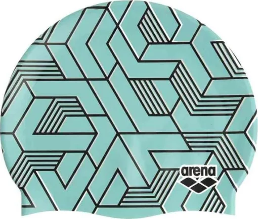 Шапка для плавання Arena PRINT 2 бірюзовий One Size (1E368-150)