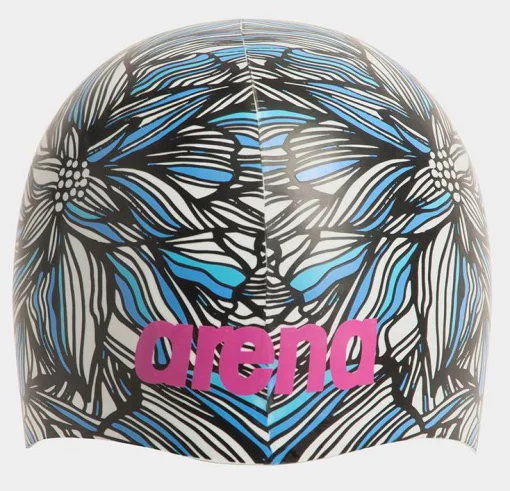 Шапка для плавання Arena POOLISH MOULDED чорний, білий, синій Уні OSFM