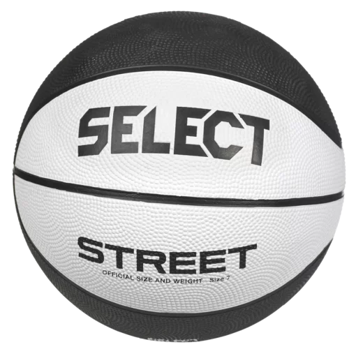 М'яч баскетбольний Select BASKETBALL STREET v23 біло-чорний Уні 5