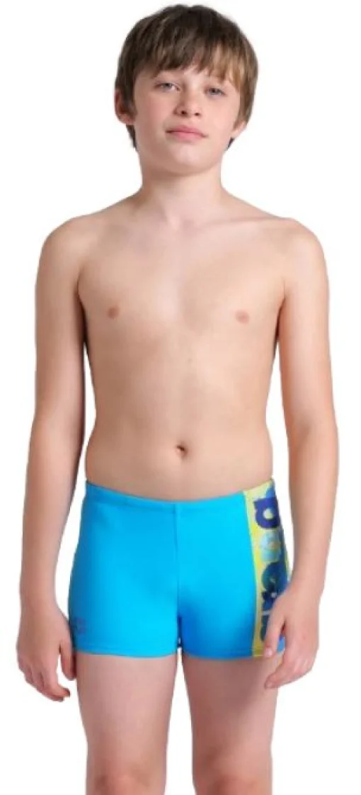 Плавки-боксери для хлопців Arena LIGHT TRICKS SWIM SHORT блакитний, салатовий, синій Діт 164 см