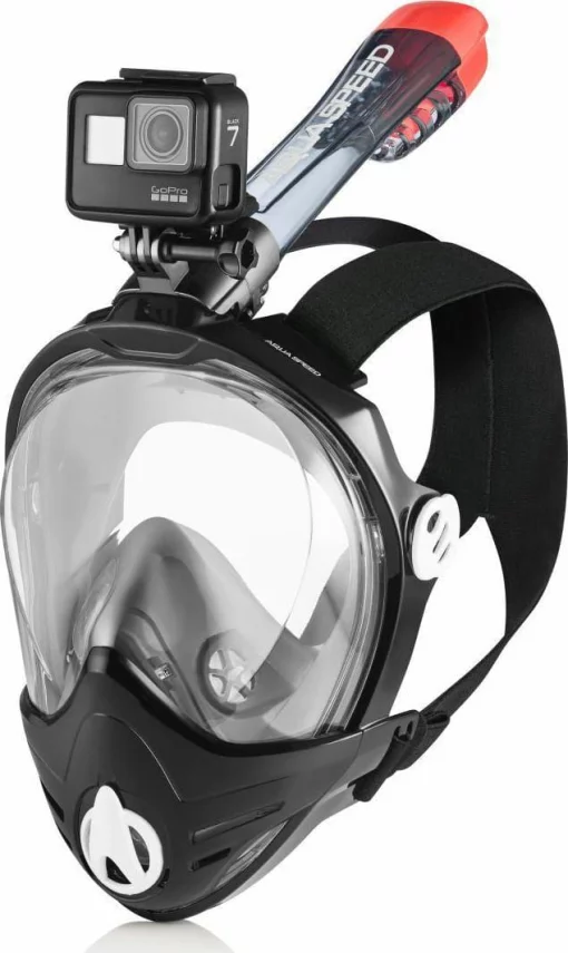 Повнолицьова маска Aqua Speed BRIZO 8742 чорний L/XL (227-07)