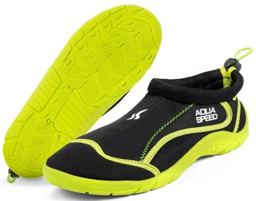 Аквашузи Aqua Speed AQUA SHOE MODEL 28A 9164 чорний, жовтий Уні 40
