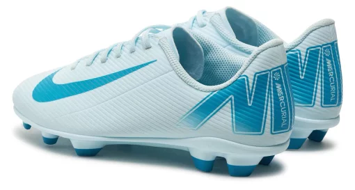 Бутси Nike JR VAPOR 16 CLUB FG/MG білий, блакитний Діт 38 (US 5.5Y)