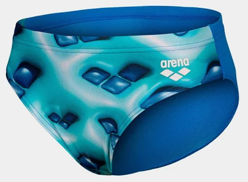 Плавки-сліпи для хлопців Arena FOAM SWIM BRIEFS білий, зелений, бірюзовий Діт 164 см