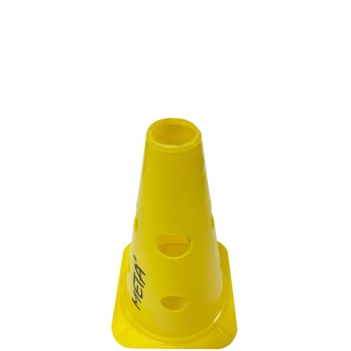 Конус для тренувань з отворами Meta Cone Marker with holes 2.0 жовтий Уні 23 см