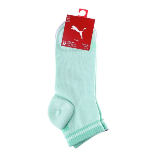 Шкарпетки Puma HERITAGE QUARTER 2P фіолетовий, м'ятний Уні 39-42