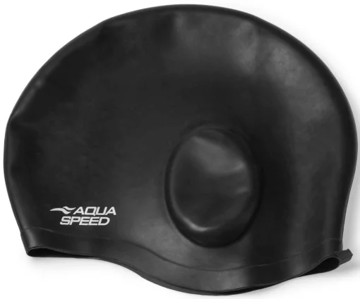 Шапка для плавання Aqua Speed EAR CAP Comfort 9894 чорний Уні OSFM