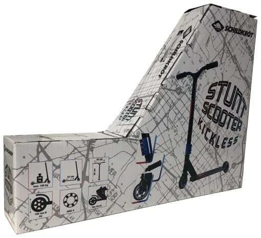 Самокат трюковий Schildkr&ouml;t Kickless Forest чорно-зелений Уні Max:100 кг