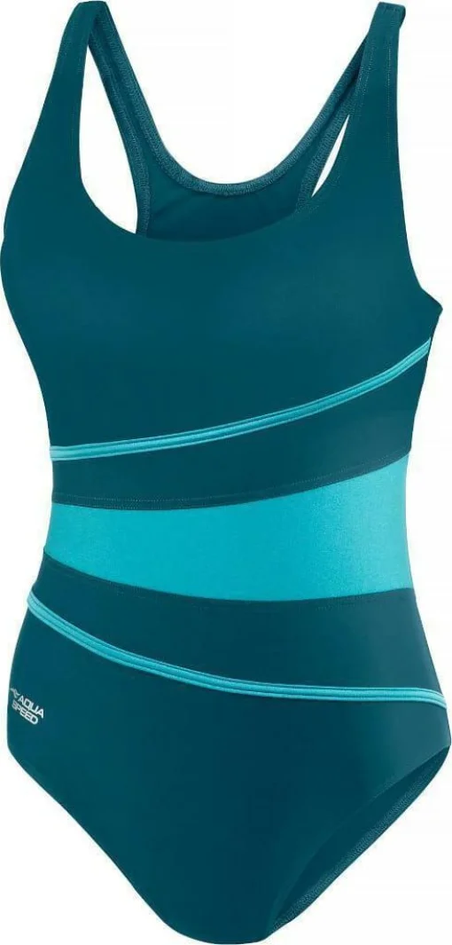 Купальник закритий для жіночийок Aqua Speed STELLA LADY 62609 зелений жіночий 36 (299-08)