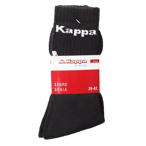 Шкарпетки KAPPA SOCKS LOGO SABOYA 3PACK чорний Уні 35-38