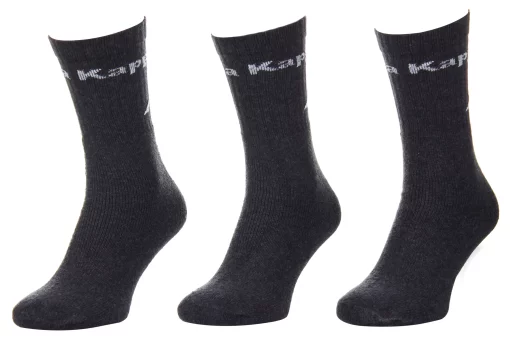 Шкарпетки KAPPA SOCKS LOGO SABOYA 3PACK темно-сірий Уні 35-38