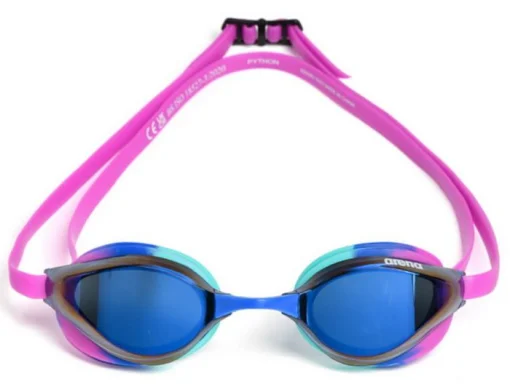 Окуляри для плавання Arena PYTHON MIRROR рожевий, синій Уні OSFM