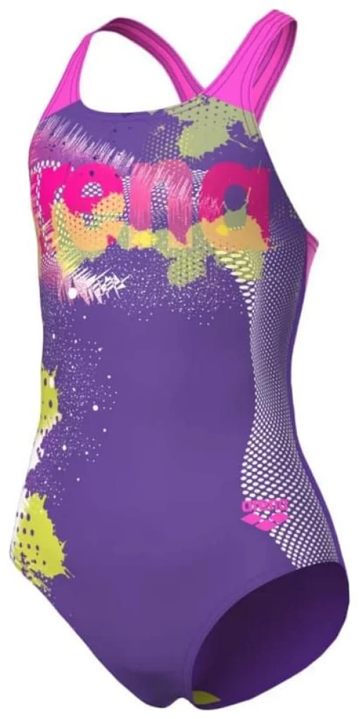 Купальник для дівчат Arena LIGHT TRICKS SWIMSUIT SWIM PRO фіолетовий Діт 152 см
