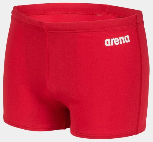 Плавки-боксери для хлопців Arena TEAM SWIM SHORT SOLID червоний, білий Діт