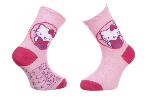Шкарпетки HELLO KITTY TETE HK + ECRITURE блідо-рожевий Діт 23-26, арт.32770-7