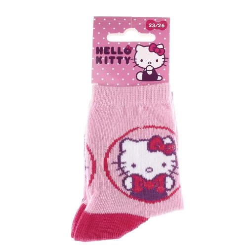 Шкарпетки HELLO KITTY TETE HK + ECRITURE блідо-рожевий Діт 23-26, арт.32770-7