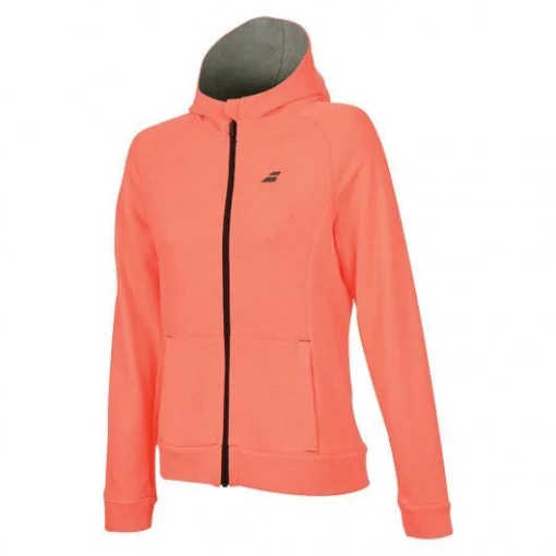 Толстовка дит. Babolat Core hood sweat girl fluo strike heather (6-8)