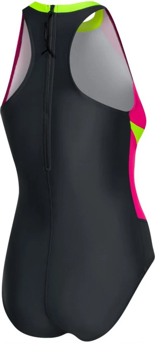 Купальник закритий для жінок Aqua Speed NINA 60930 чорний, малиновий, салатовий Жін 38