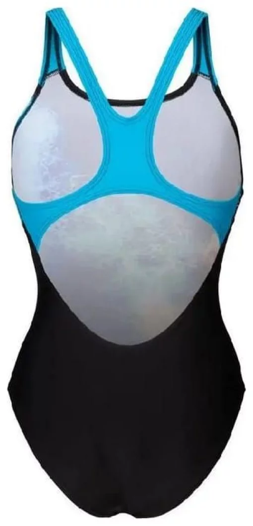 Купальник закритий для жінок Arena VIBRANT SWIMSUIT SWIM PRO BACK чорний Жін