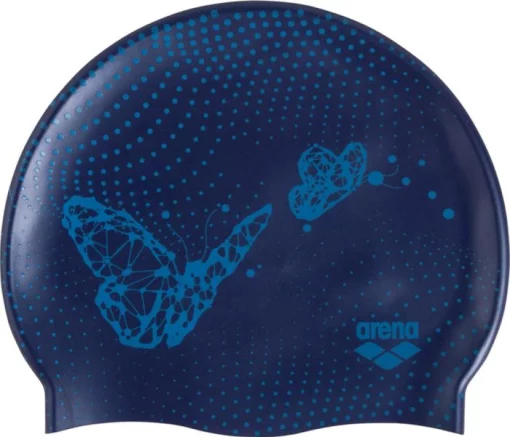 Шапка для плавання Arena PRINT JR темно-синій, бірюзовий Діт OSFM