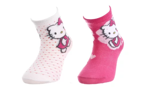 Шкарпетки HELLO KITTY SOCKS білий, пурпурний Діт 19-22