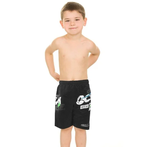 Плавки-шорти для хлопців Aqua Speed DAVID 2101 чорний Діт