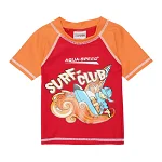 Топ сонцезахисний для хлопців Aqua Speed SURF-CLUB T-SHIRT 2021 червоний, помаранчевий Діт 104см