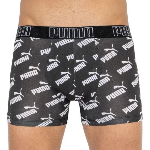 Труси-боксери Puma BIG LOGO AOP BOXER 2P темно-сірий, білий Чол M