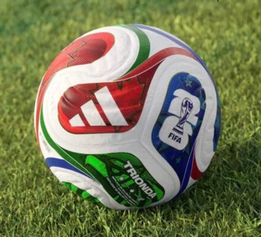 Мяч футбольный Adidas Trionda Mini World Cup 26 (размер 1) JD8034 яркий cувенирный мячик 15 см