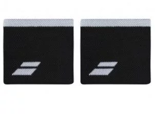 Напульсники Babolat LOGO WRISTBAND BLACK/WHITE
