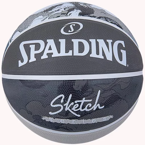 М'яч баскетбольний Spalding Sketch Jump Ball сірий № 7