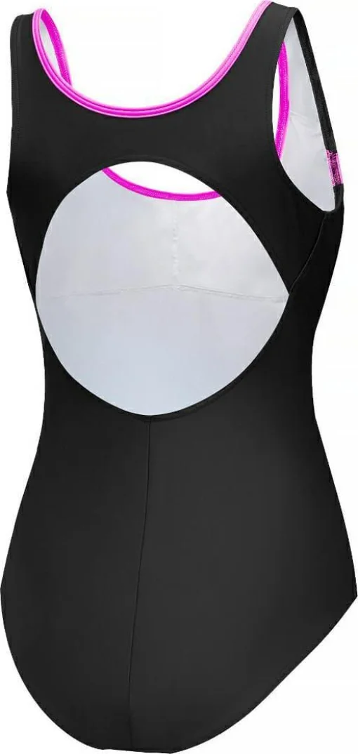 Купальник закритий для жіночийок Aqua Speed KATE 61582 чорний, рожевий жіночий 42 (413-19)