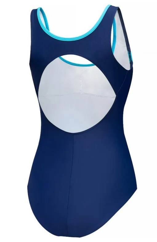 Купальник закритий для жінок Aqua Speed KATE 61575 темно-синій, бірюзовий Жін 38