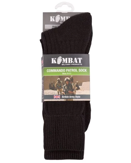 Шкарпетки KOMBAT UK Patrol Socks (kb-ps-blk-40-45)