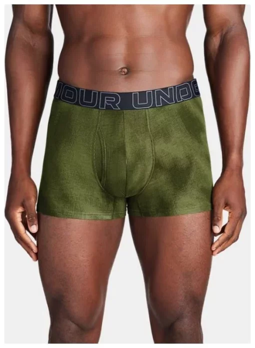 Труси UA PERFORMANCE COTTON - PRINT 3 IN 3PK зелений, сірий, чорний Чол XL