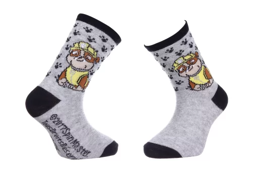 Шкарпетки PAW PATROL RUBEN сірий, чорний Діт 19-22, арт.43890847-6