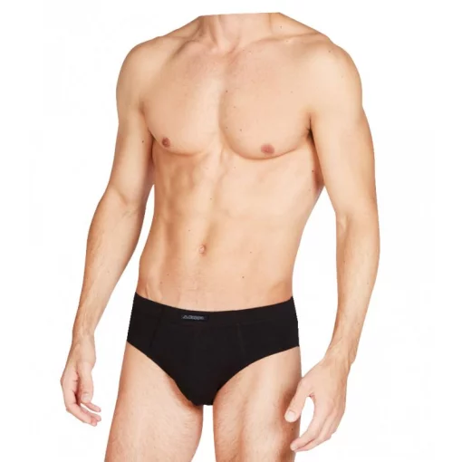 Труси-сліпи Kappa Slip Uomo Elastico Esterno logato чорний Чол M