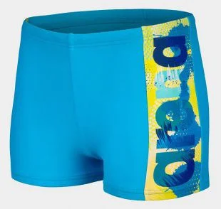 Плавки-боксери для хлопців Arena LIGHT TRICKS SWIM SHORT блакитний, салатовий, синій Діт 140 см