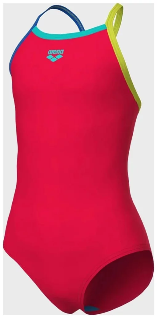 Купальник закритий для дівчат Arena SWIMSUIT LIGHT DROP SOLID червоний Діт