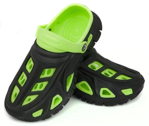 Крокси Aqua Speed MIAMI 5387 чорний, зелений Діт 24