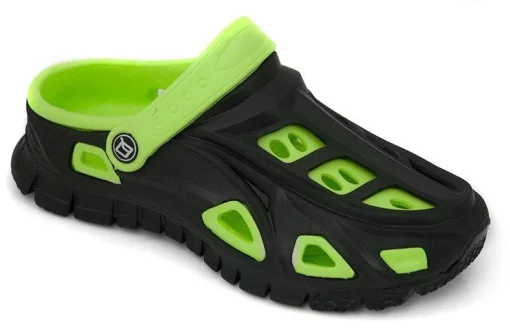 Крокси Aqua Speed MIAMI 5387 чорний, зелений Діт 24