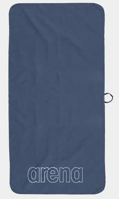 Рушник Arena SMART PLUS GYM TOWEL темно-синій, білий Уні 50х100 см