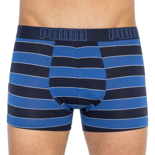 Труси-боксери Puma YD BOLD STRIPE BOXER 2P синій, чорний, білий Чол S