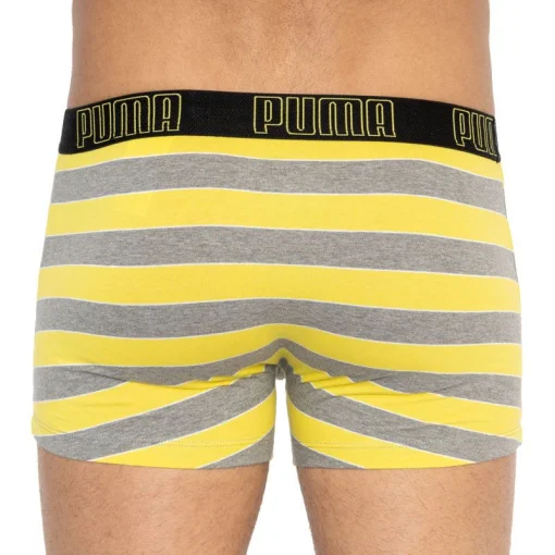 Труси-боксери Puma YD BOLD STRIPE BOXER 2P сірий, жовтий Чол L