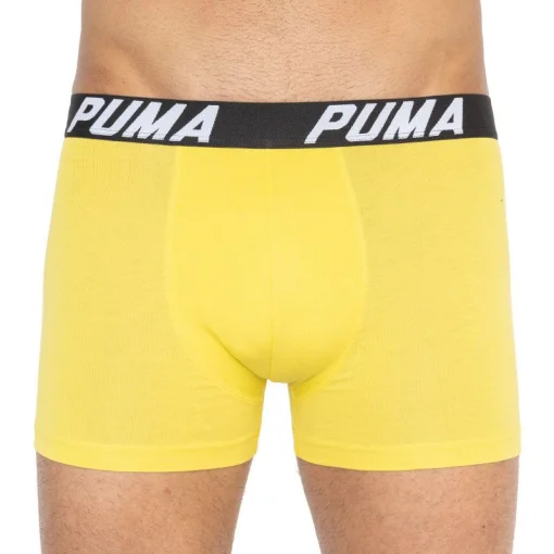 Труси-боксери Puma SPACEDYE STRIPE BOXER 2P сірий, жовтий Чол XL